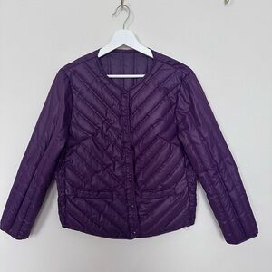VINTAGE Women's Purple Quilted Jacket